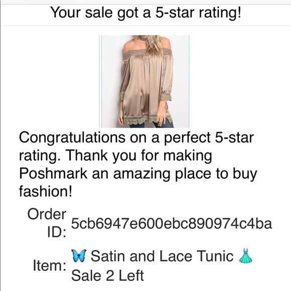 Satin and Lace Tunic 🌸 Sale - Picture 4 of 4